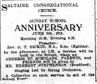 Saltaire War Diary, June 1918