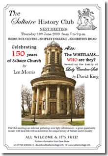 The Saltaire History Club, 18 June 2009