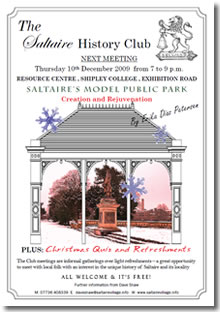 History Club poster, Dec 09