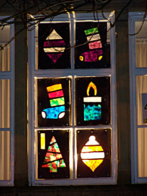 Saltaire Primary School - 1st December advent window