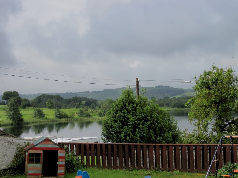 View from our chalet at Lochmaben