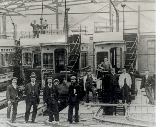 Tramshed under construction