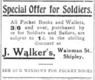 Saltaire War Diary, November 1916