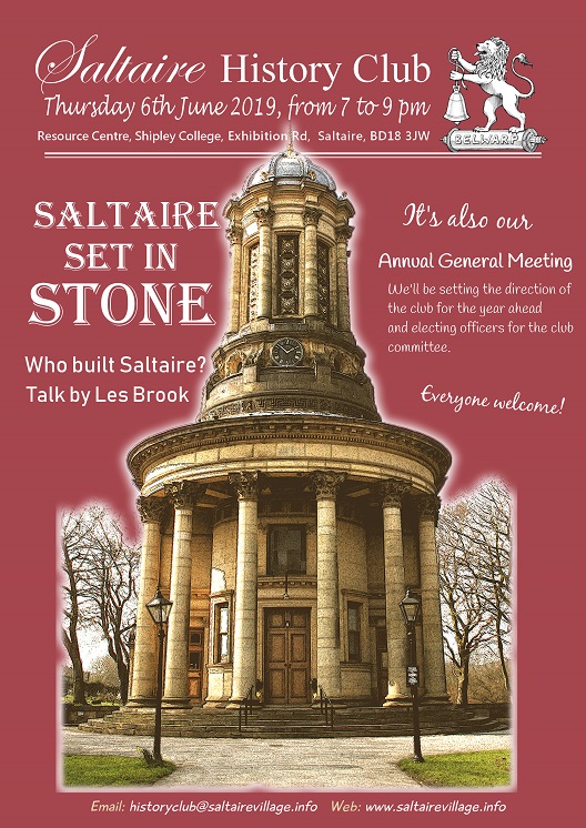 Saltaire History Club, 10 Sept 2015