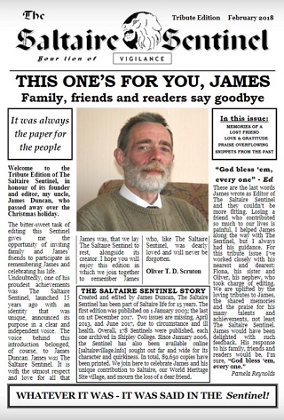 Saltaire Sentinel, last issue